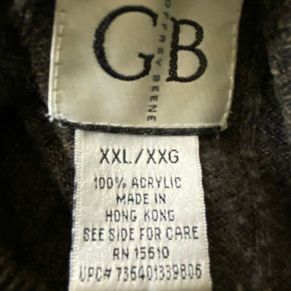 Geoffrey Beene Vintage Sweater Mens XXL Long Sleeve Mock Stretch Acrylic Knit - Picture 5 of 5